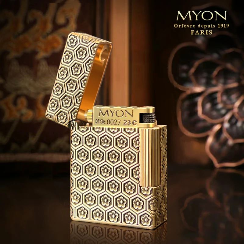 MYON勉牌M619迷你待机王桃花款煤油火机