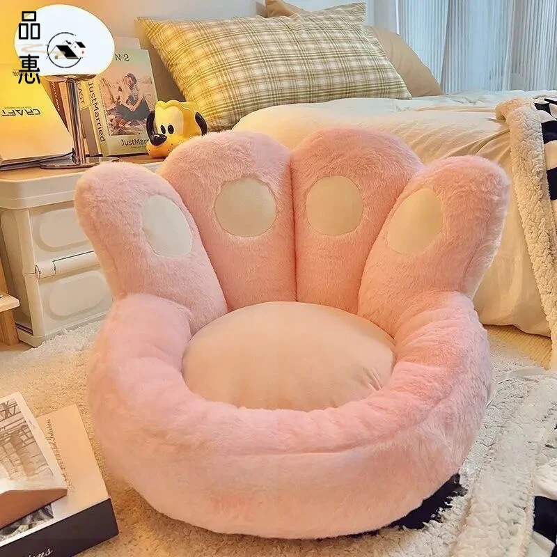 榻榻米懒人地上蒲团卧室家用飘窗床边地毯办公室久坐猫爪坐h4