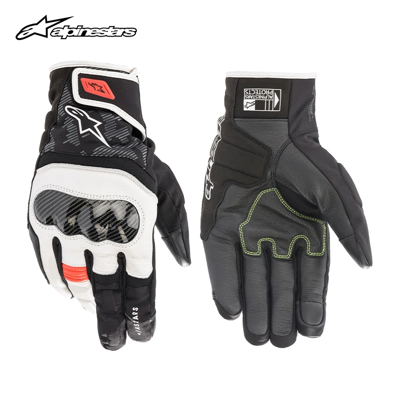 a星alpinestars防水摩托车秋冬季机车保暖碳纤维骑行手套SMX-Z
