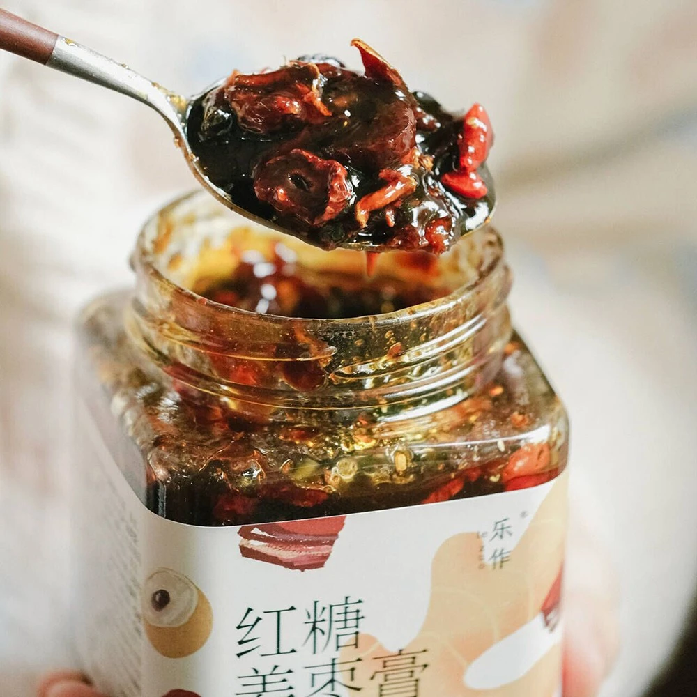 乐作｜传统红糖姜枣膏云南原汁红糖+高原小黄姜不甜腻辛辣温暖姜枣