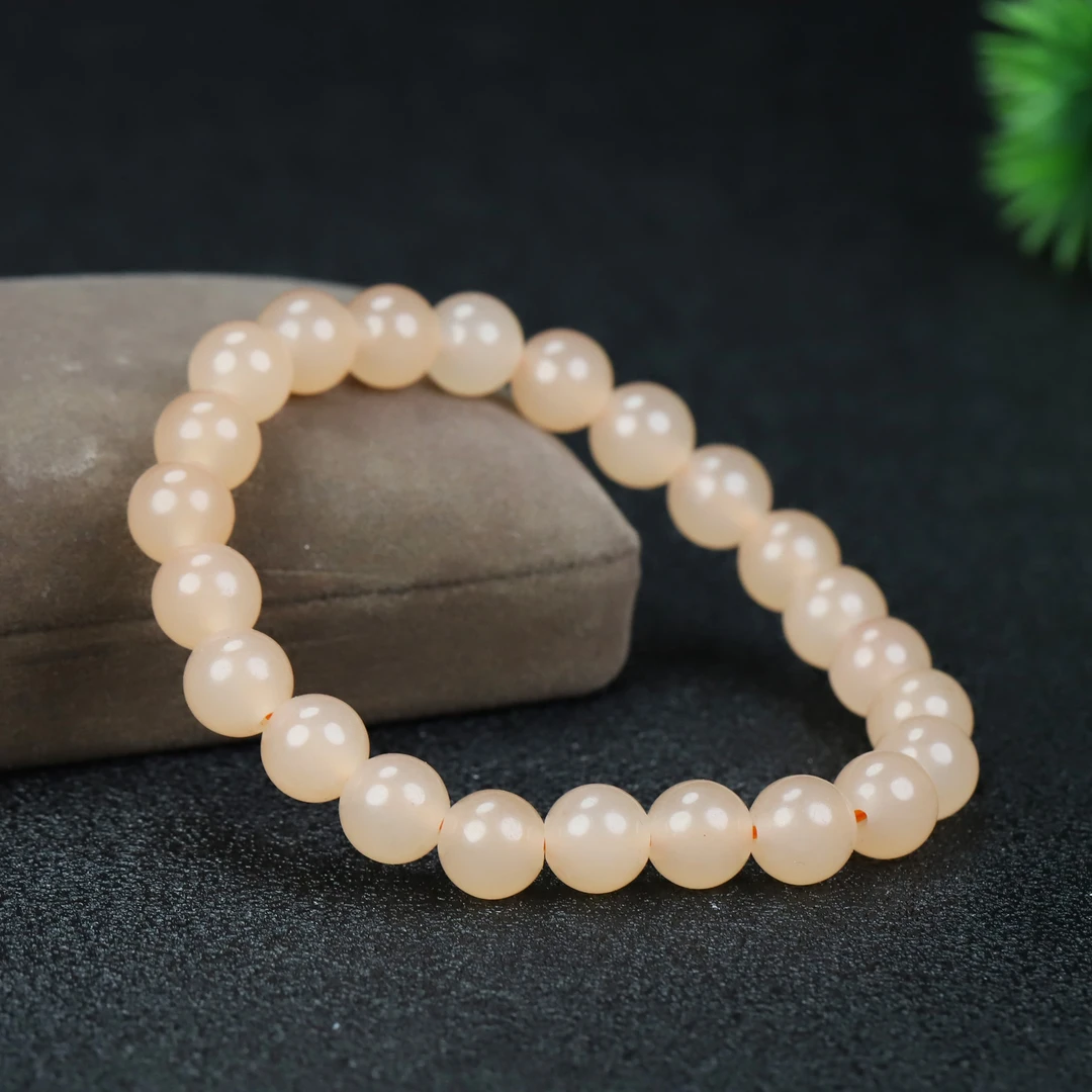 高品质藕粉卡8毫米手串