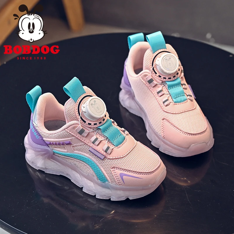 巴布豆童鞋女童鞋子新款春秋款女孩老爹鞋时尚休闲儿童运动鞋