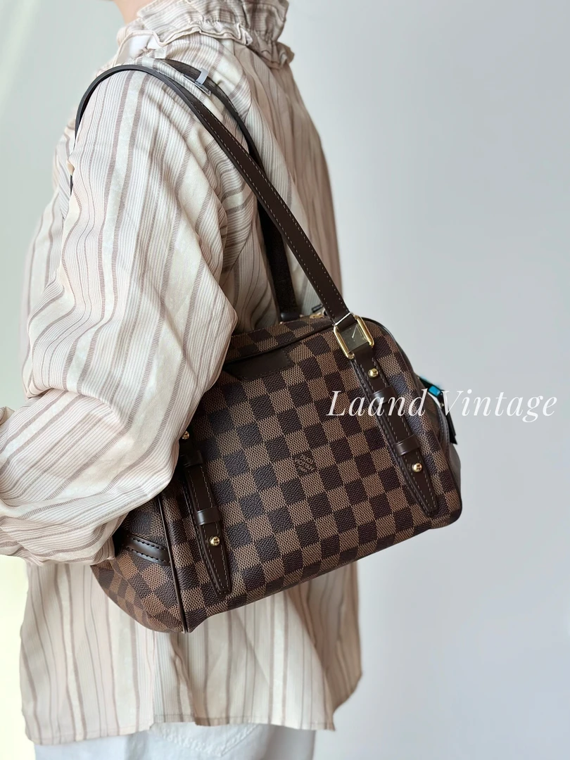 95新 LouisVuitton/路易威登 Rivington棕棋盘格元宝包/05970/La