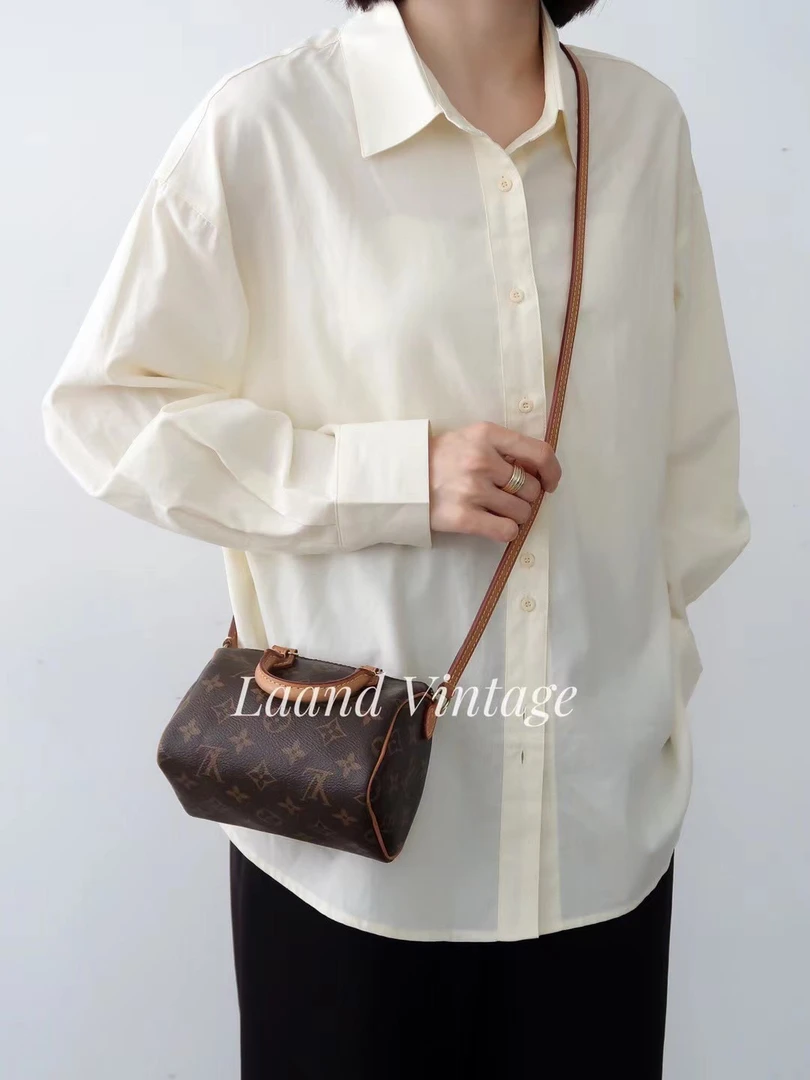 95新 LouisVuitton/路易威登 老花Speedy nano斜挎包/05442/Laand