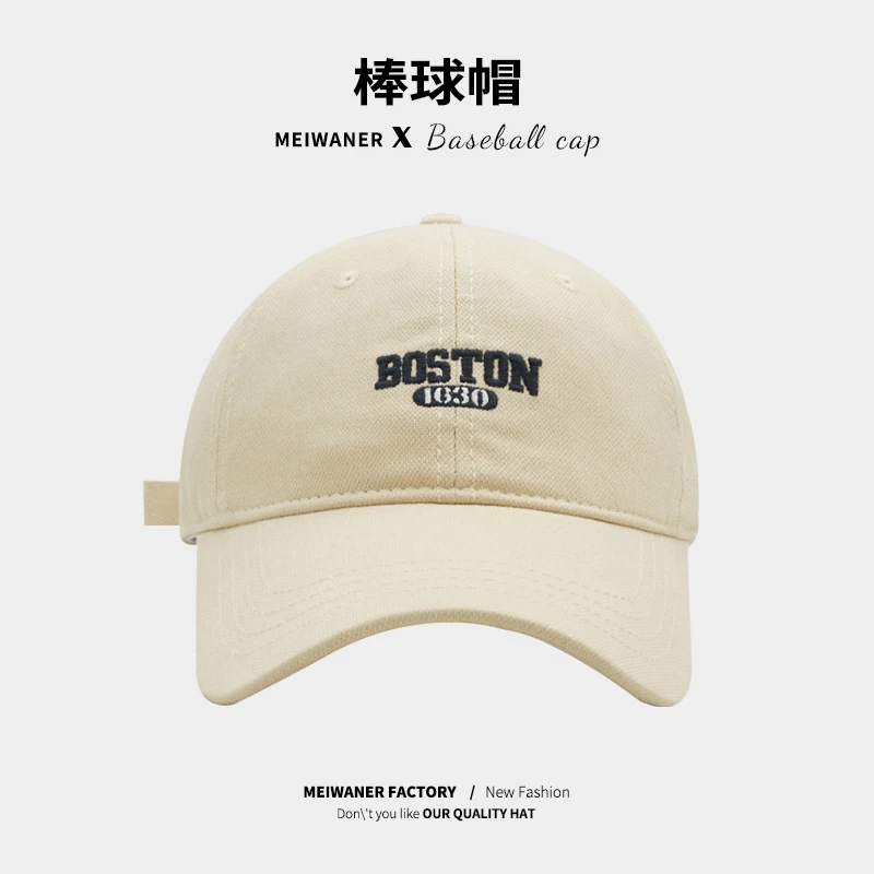 新款东大门ins字母刺绣棒球帽男女逛街韩版显脸小鸭舌帽