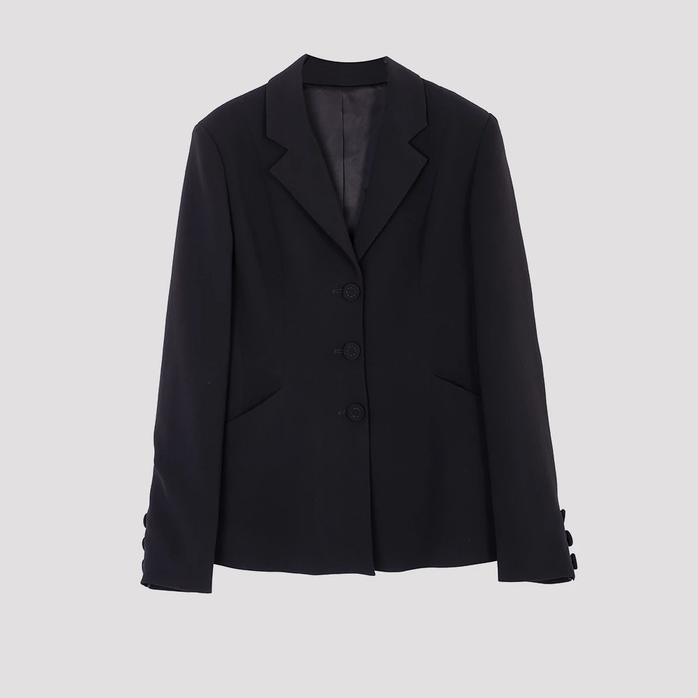 陌妆品牌新款翻驳领单排扣西装外套秋季简约百搭上衣西服女33934