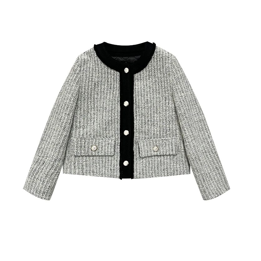 秋季新款时尚百搭小香风外套女长袖XFYH026