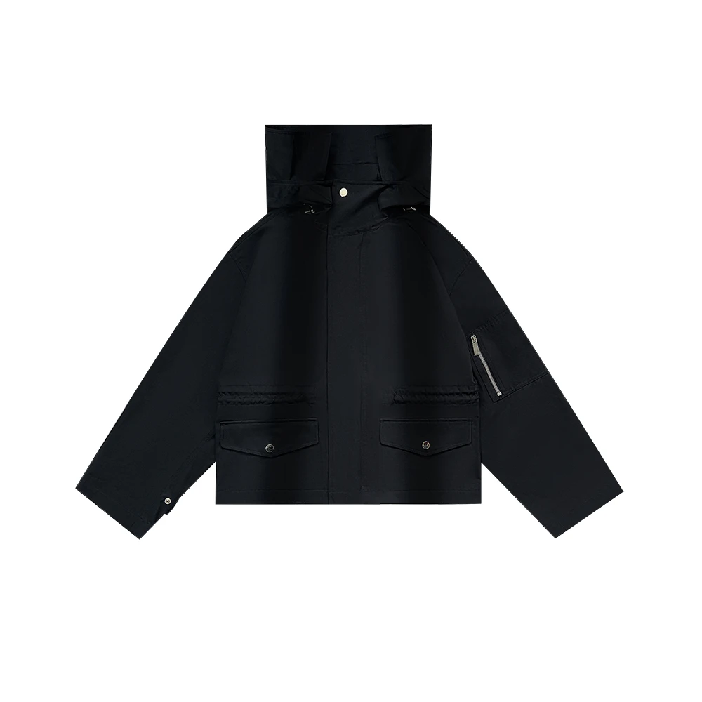 【新品上市】重工轻奢时尚短款女户外休闲风衣百搭防风上衣FYYH013