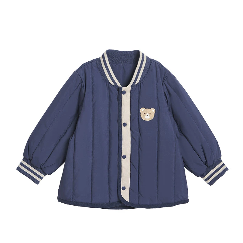 小熊绣标羽绒宝宝内胆#34182250儿童男女童蓝色时尚休闲保暖冬季