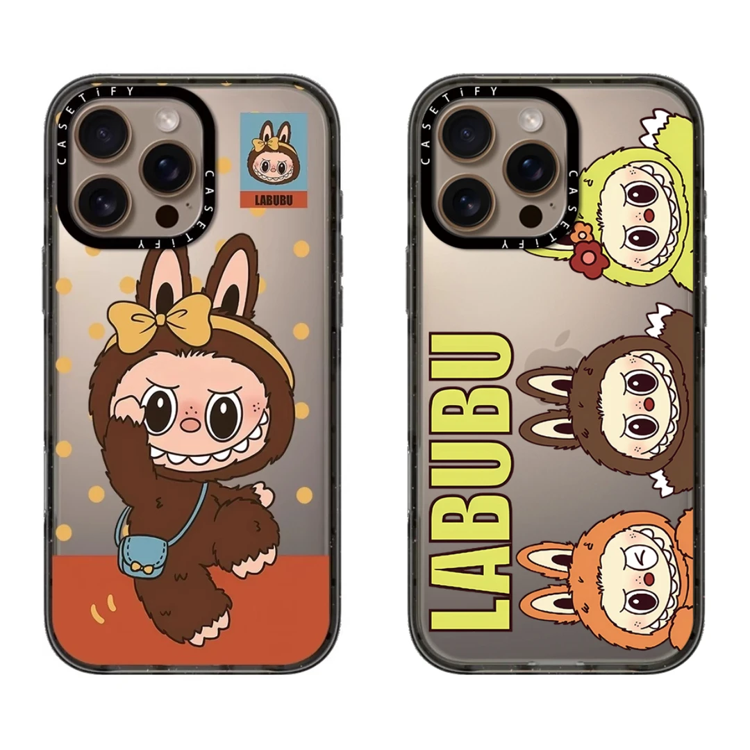 联名新款布布labu麻将可爱卡通Magsafe磁吸适用iPhone17promax