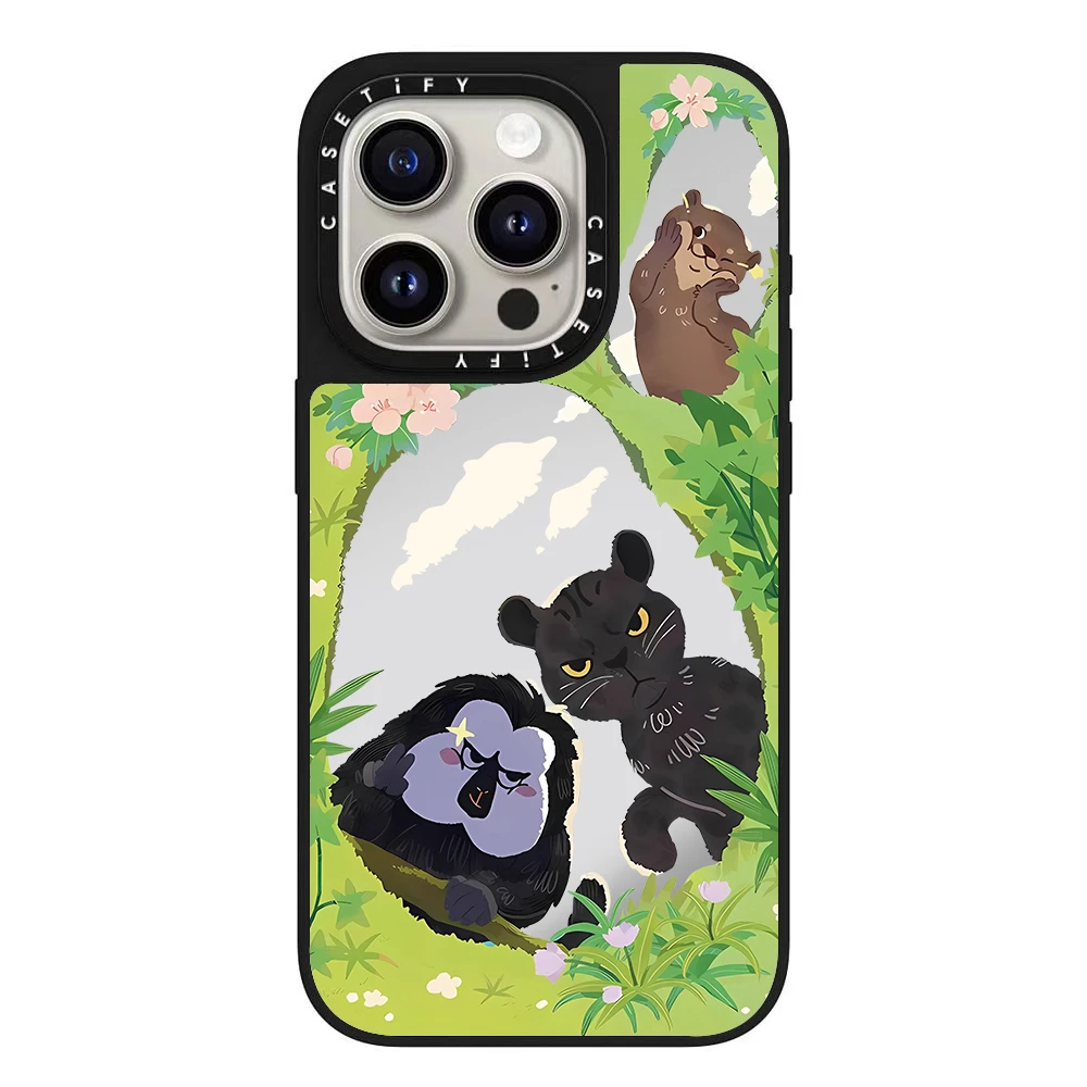 CASETi红山动物园美洲豹联名白面猴水獭适用苹果17promax壳iPhone