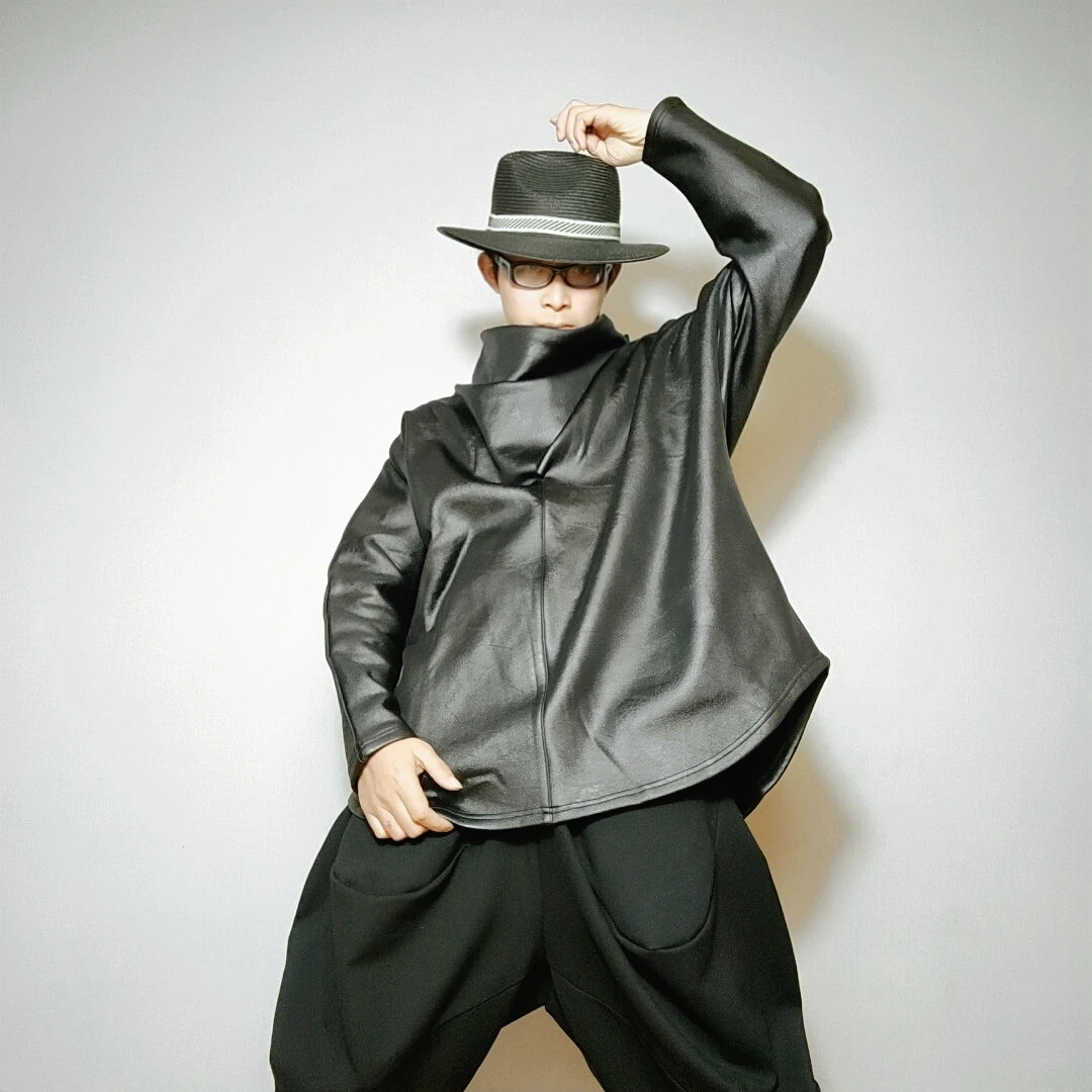 时尚个性设计师高领宽松加厚长袖套头卫衣