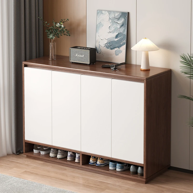 实木鞋柜家用门口入户大容量玄关柜一体2023新款爆款收纳储物柜子