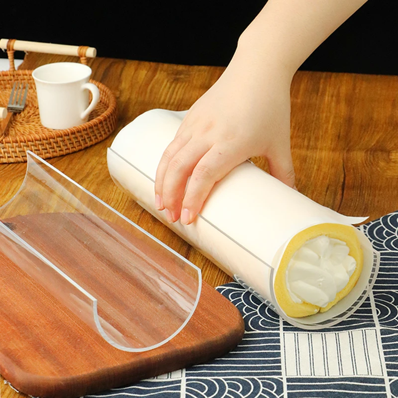 蛋糕卷定型神器模具瑞士卷胖胖卷冷藏固定器透明亚克力烘焙工具