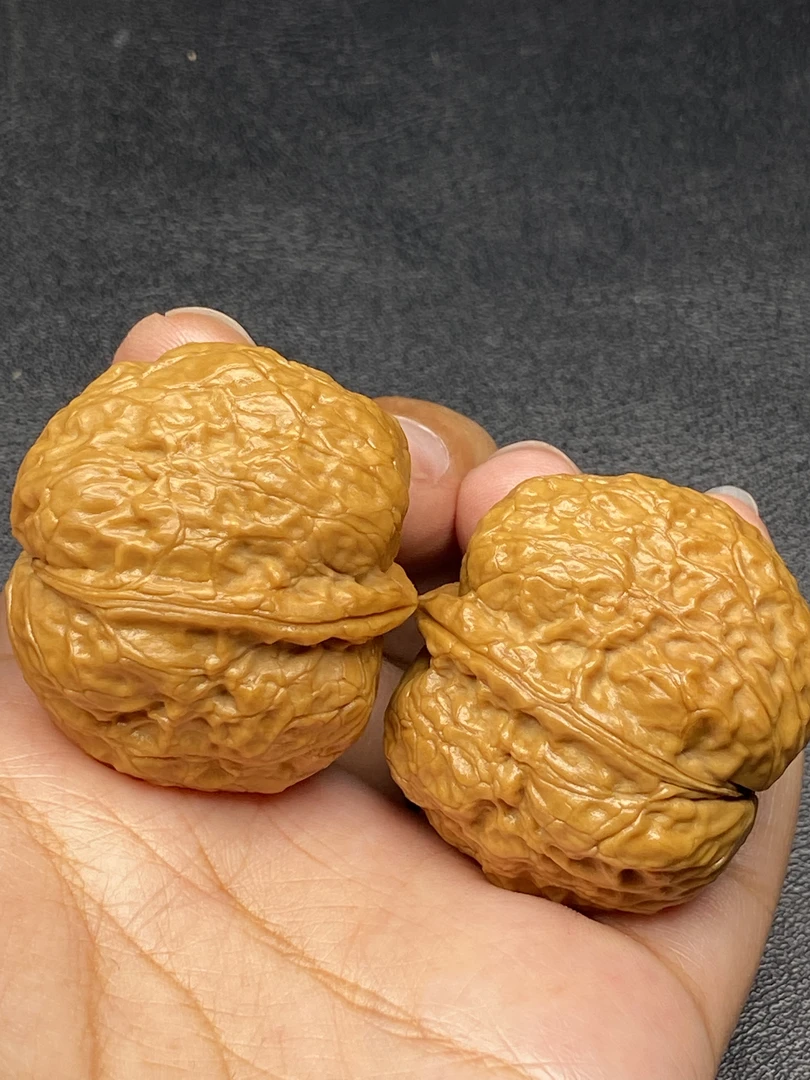 云南铁核桃 手把件 元宝蟾39-40尺 同款随机一对