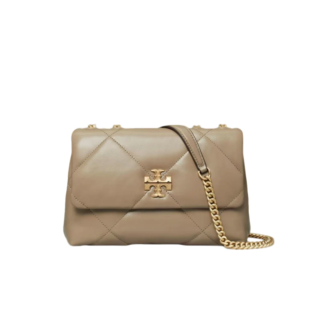 tory burch /汤丽柏琦小号钻石kira 奶茶色154706-250【D】小香风