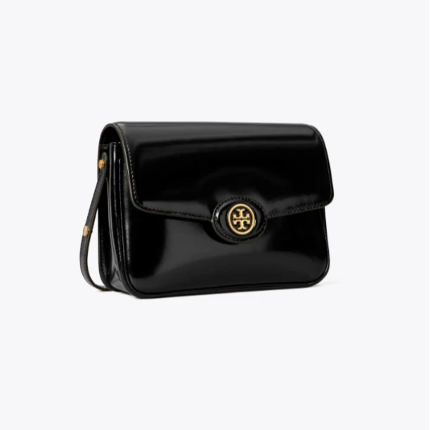 tory burch ROBINSON单肩斜挎豆腐包黑色中号143122-001