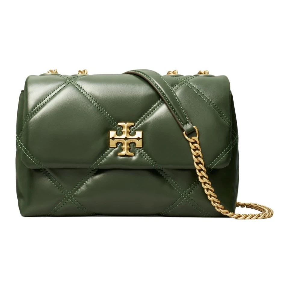 tory burch /汤丽柏琦 /KIRA绿色小号钻石菱格158440-312