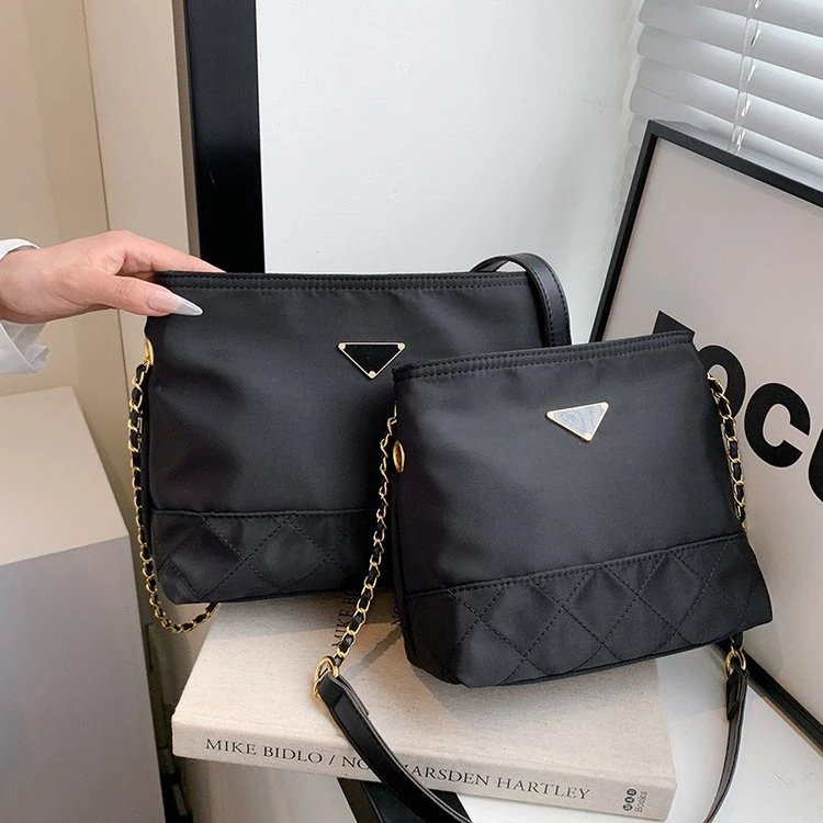 2024流行新款时尚韩版菱格链条百搭小众通勤女包