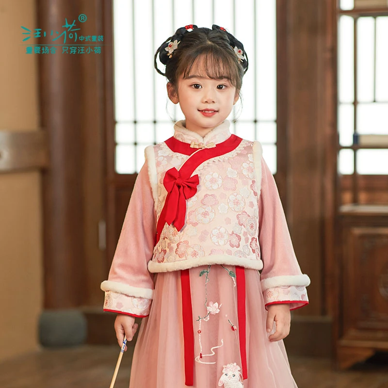 汪小荷古风上衣（格格服）女童中国风X25109-A