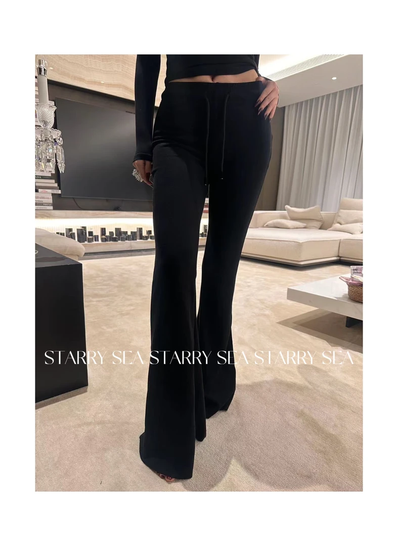 元林 2024F/W秋冬新品 福利修身显瘦微喇裤#X0082KZ