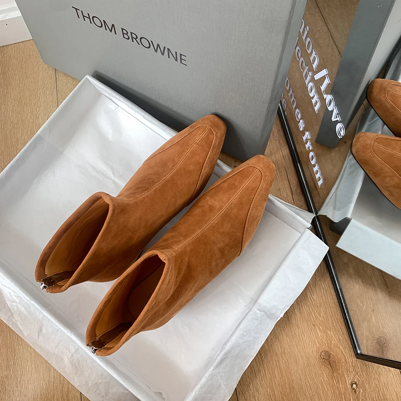 马丁靴2024秋季短靴内增高otherother短筒英伦风靴子时尚百搭真皮