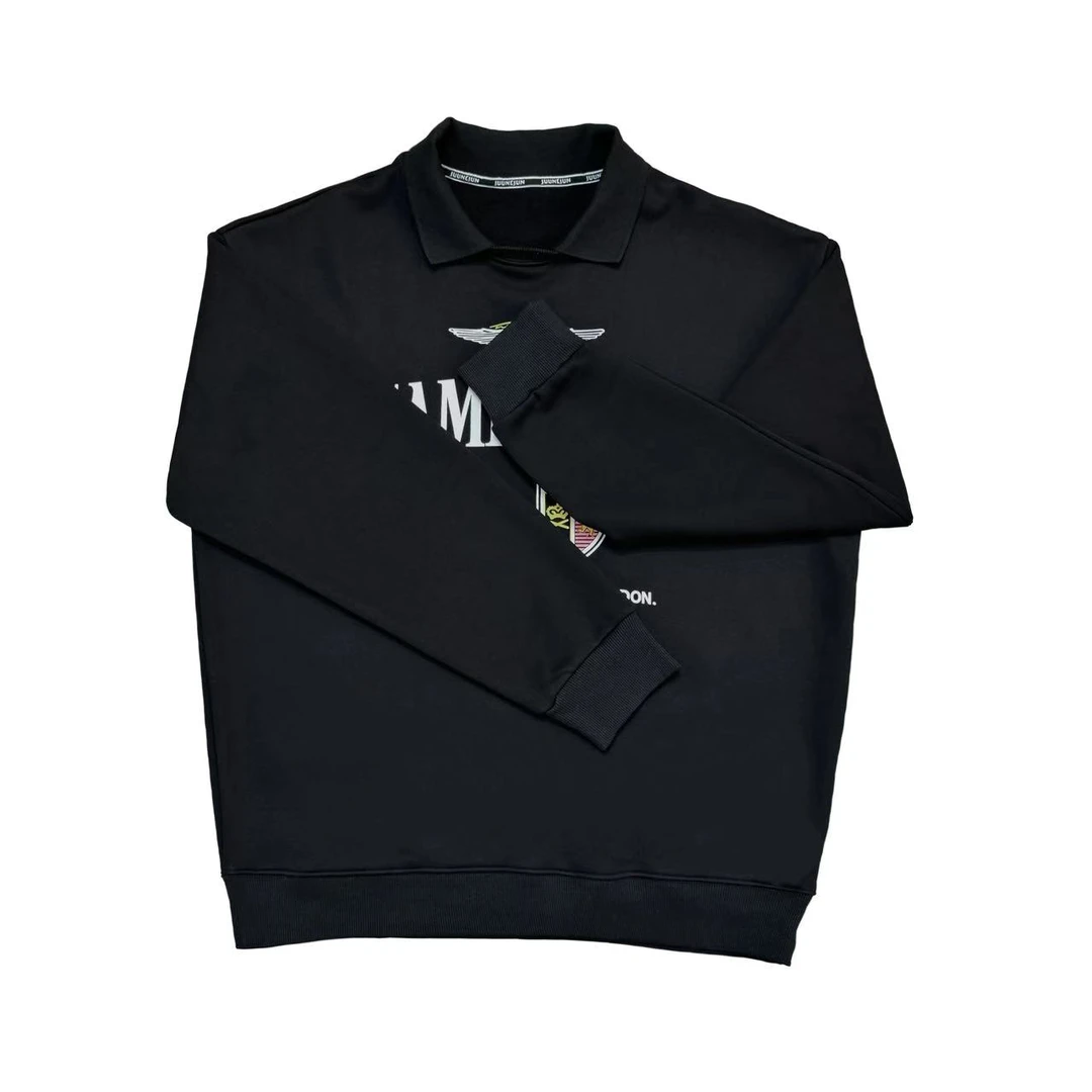 [NW。]黑色翻领套头美式潮流休闲奥粒绒儿童卫衣(暖暖冬日)