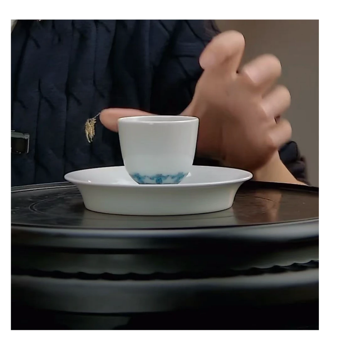 清康熙斗彩一杯一垫