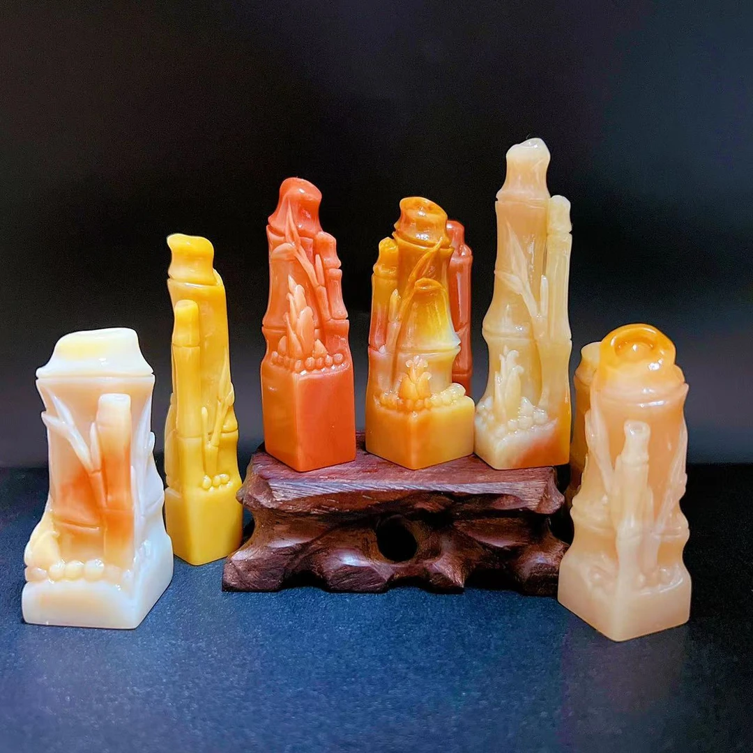 一石伴刻 （单方）老挝高山竹节纯手工篆刻定制书法书画印章