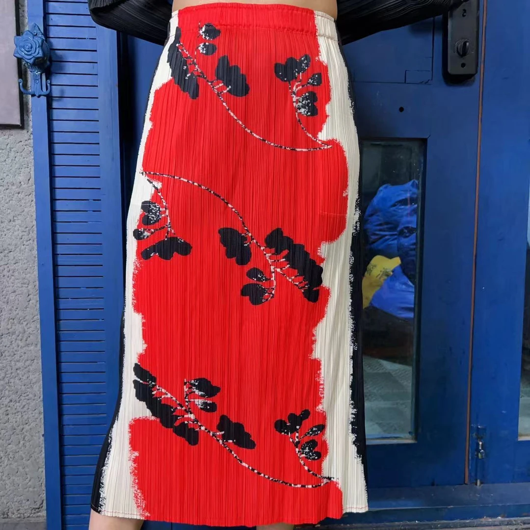 欧洲站褶皱春夏新爆款洋气质高档端女半身裙SSH687