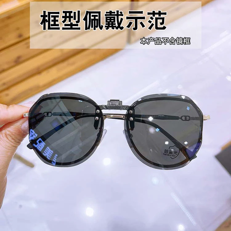 高清偏光墨镜片夹片女超轻防紫外线开车驾驶镜近视太阳镜挂片遮阳