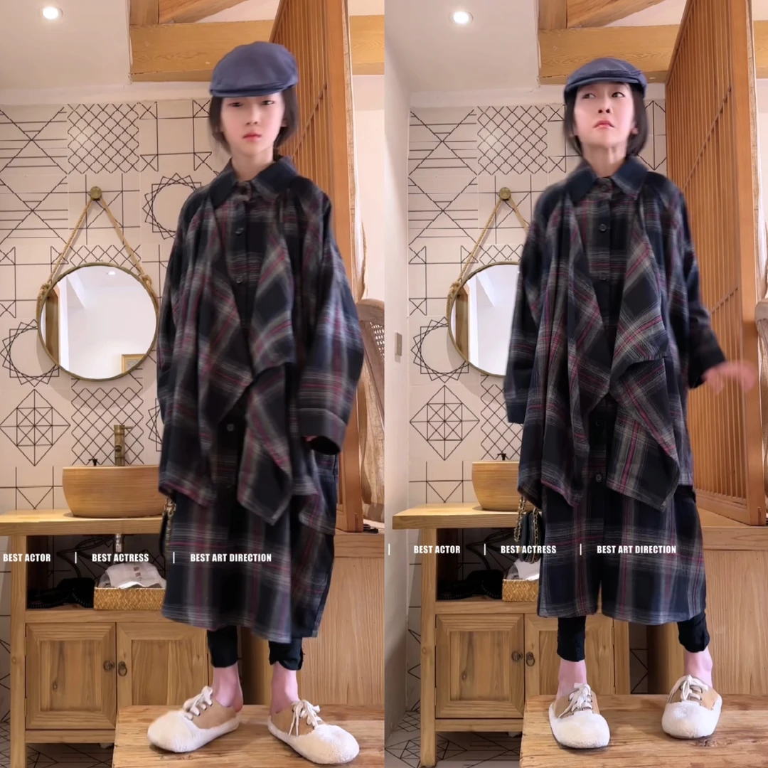 2024新款过膝亲子衬衣中长款