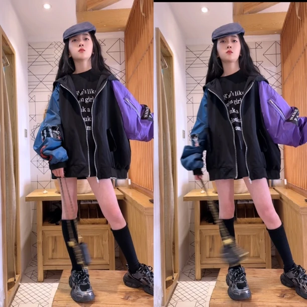 亲子装春秋时尚休闲百搭外套