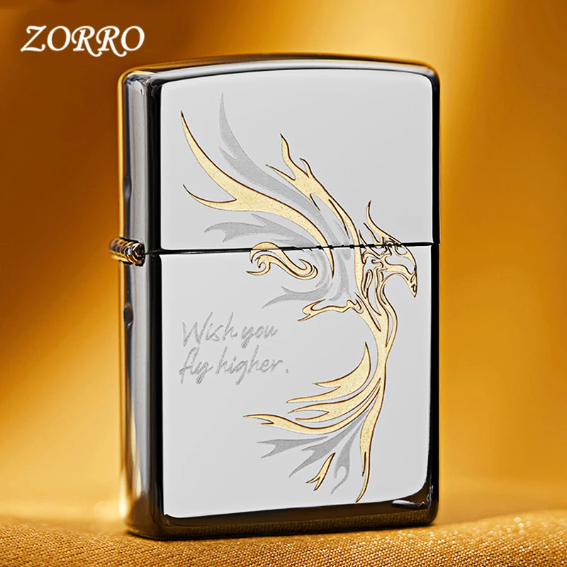 官方ZORRO打火机正品飞鸿国潮佐罗防风煤油送礼男友礼物定制刻字