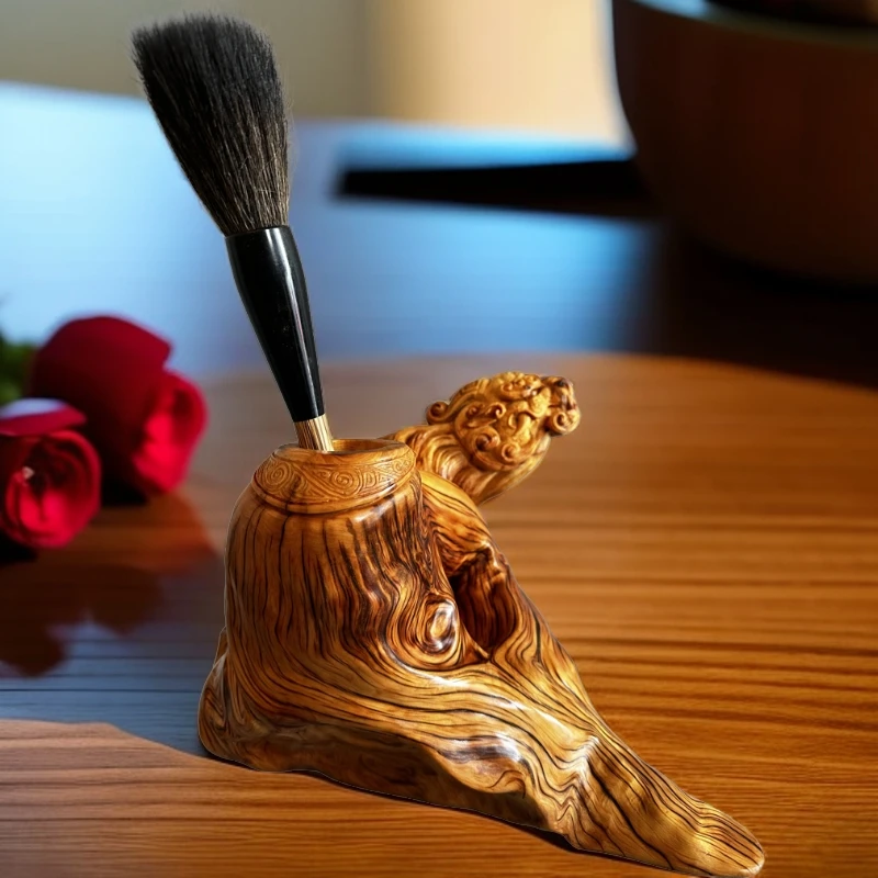 匠心独运崖柏笔海