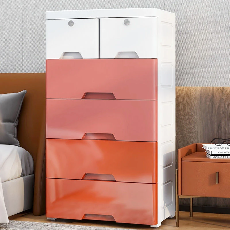 塑料抽屉式收纳柜子鞋柜鞋架收纳盒宝宝五斗简易衣柜婴儿童整理箱