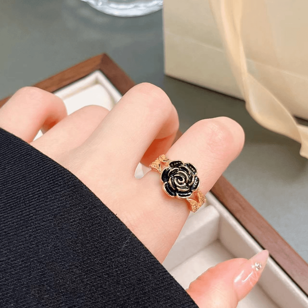 铜合金戒指 D373  气质轻奢时尚百搭小众精致简约开口戒指