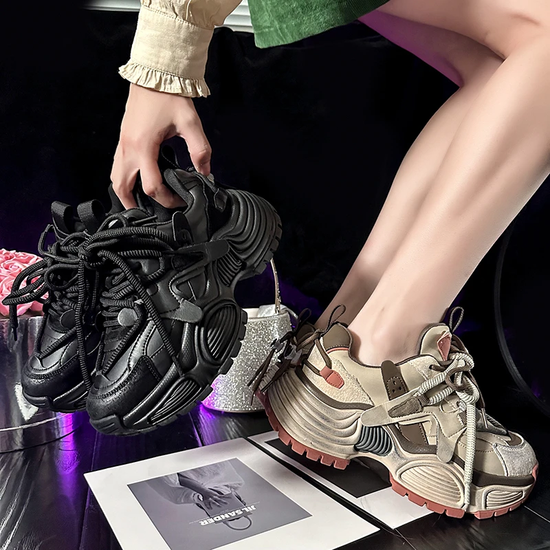 【樱桃 绒/单】2024春季保暖新款时尚百搭网红潮鞋休闲老爹鞋B-1