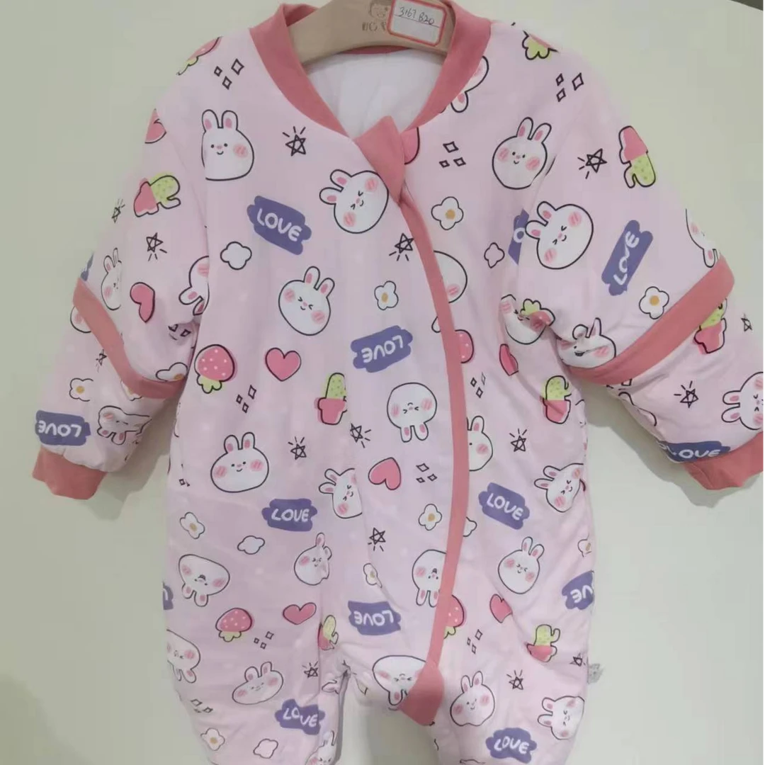 【直播宠粉】可爱兔儿童分腿睡袋秋冬夹棉婴儿睡衣中童恒温睡袋