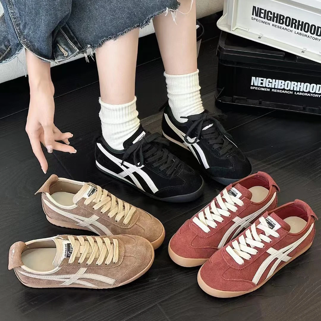 起司黎吧啦신상품*98801 美拉德复古秋季新款休闲鞋拼色板鞋阿甘鞋