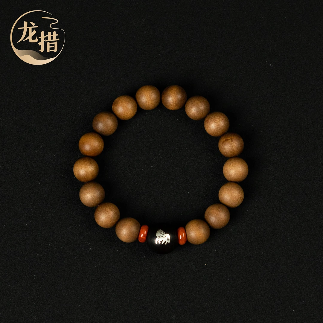 【龙措设计】十二生肖-马  印度老山檀手串（多样性发货发其一）