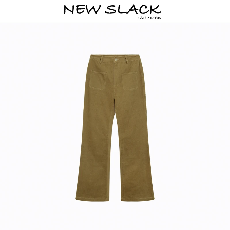 New slack NQ24933 100雪花棉休闲裤