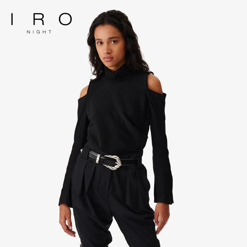 【旧ID】IRO Night 半高领露肩修身打底上衣法式修身百搭冬季新款