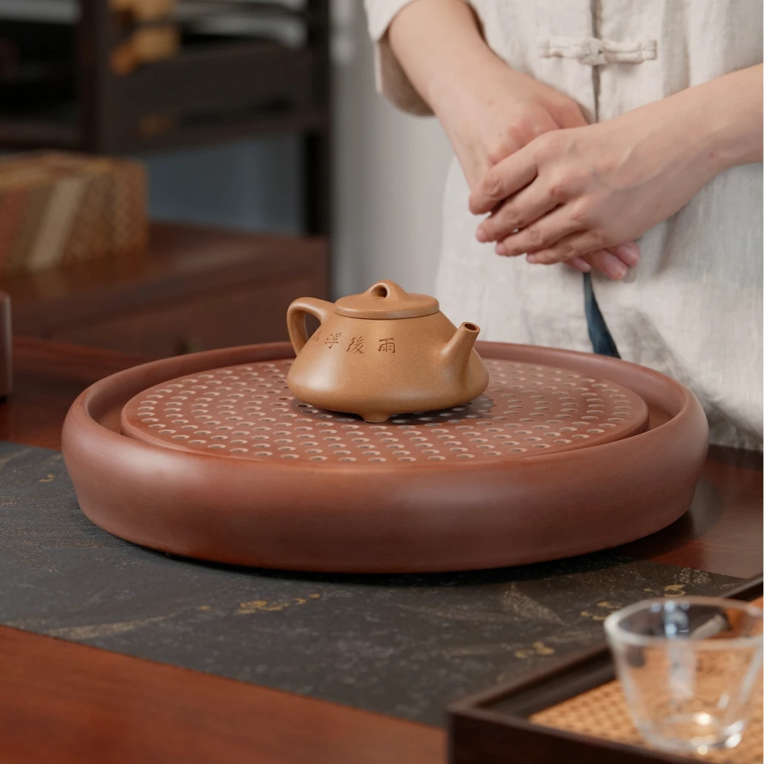 DG 达观紫器 电木茶盘 外径35内径28cm高5cm重4kg