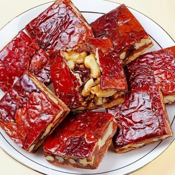 【枣仁糕】枣仁派红枣夹核桃真空包装软糯香中老年人250g袋零食香甜