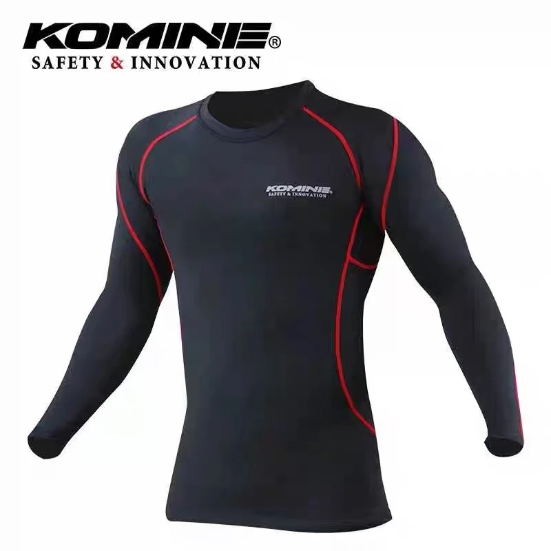 KOMINE秋冬摩托薄绒发热滑衣JKL-124滑裤骑行服内衣裤速干PKL-125