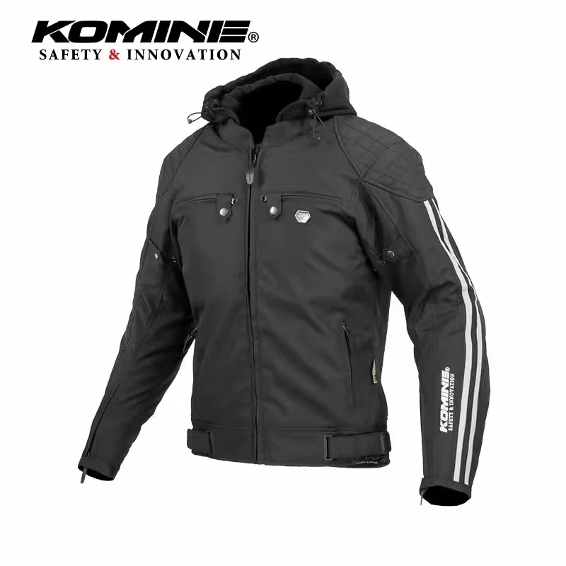 KOMINE冬季棉服摩托车骑行服保暖防护带内胆加厚防风机车JK-6144