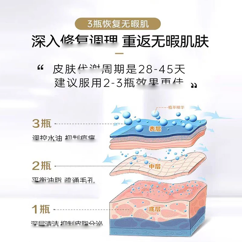 herbsofgold和丽康皮肤清洁片60粒痘印清洁皮肤闭口
