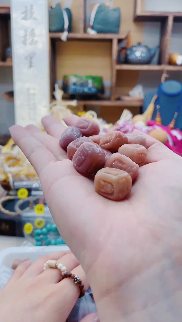 【闪购商品】玛瑙/玉髓手链合金Y152粉糯四面佛发1