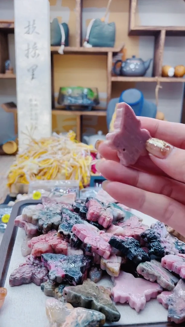 【闪购商品】蛇纹石玉手链未镶嵌Q158蝴蝶发1